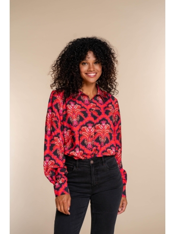 Geisha Blouse BLOUSE MET PRINT 33933 20 Pink/Red combi