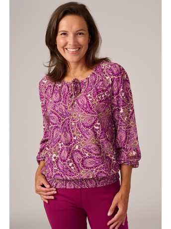 FOS Amsterdam Blouse VICKEY PAISLEY 6750 645 VIOLET
