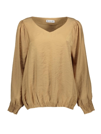 Soul Touch Blouse NIENKE V NECK SHINE GOUD