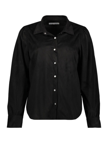 Red Button Blouse BOBIE SUEDINE SRB4091 BLACK