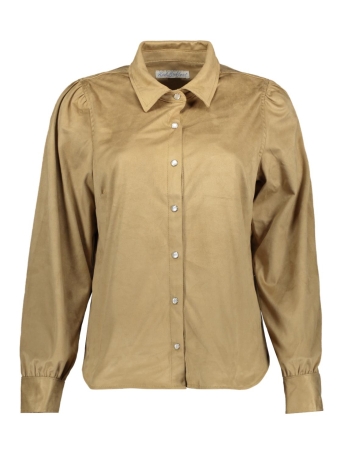 Red Button Blouse BOBIE SUEDINE SRB4091 SAND