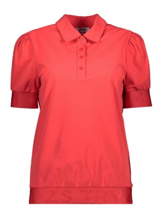 Zoso T-shirt BRITNEY TRAVEL BLOUSE WITH TRICOTBAND 241 0019 RED