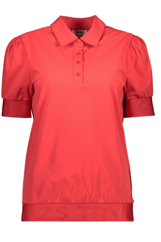 BRITNEY TRAVEL BLOUSE WITH TRICOTBAND 241 0019 RED
