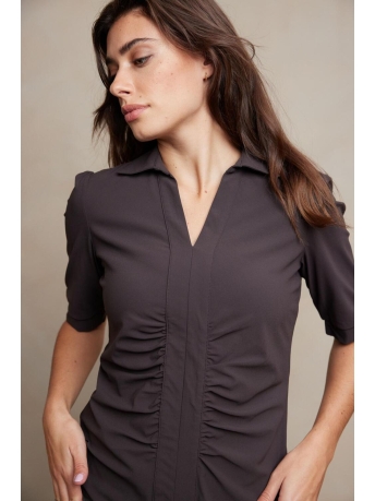 Aime Balance Blouse MADELINE TOP SS AT36 06375 339 CHOCOLATE