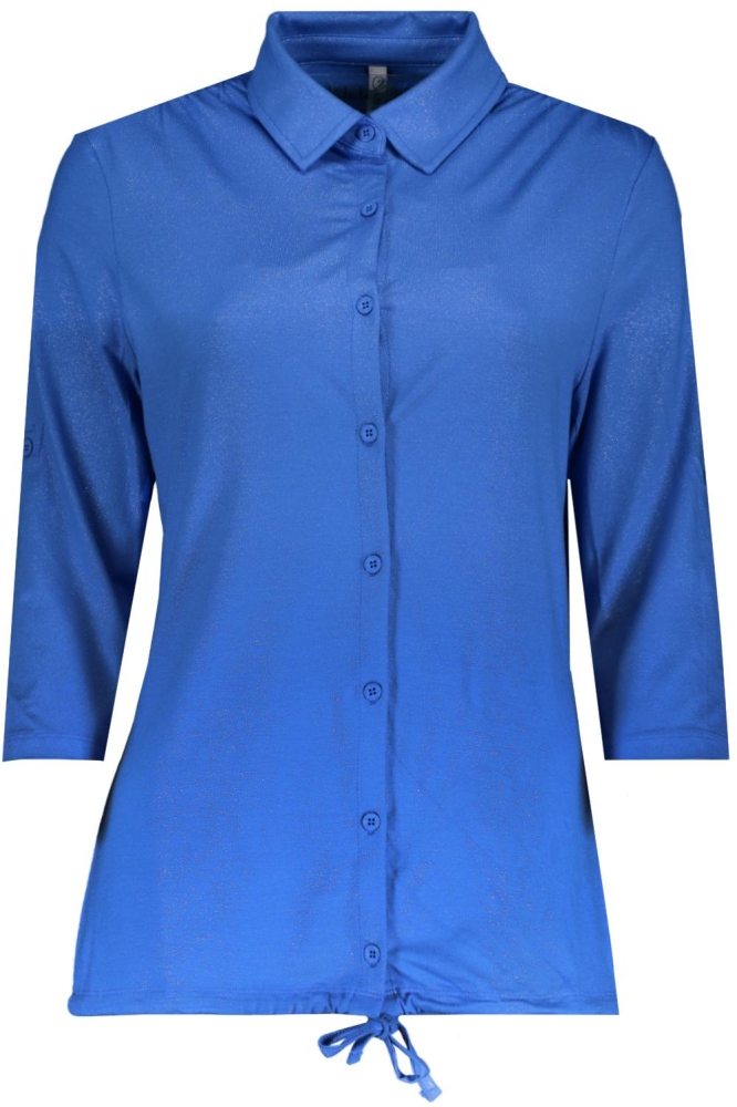BEAU BLOUSE WITH SPRAY PRINT 242 1010 STRONG BLUE