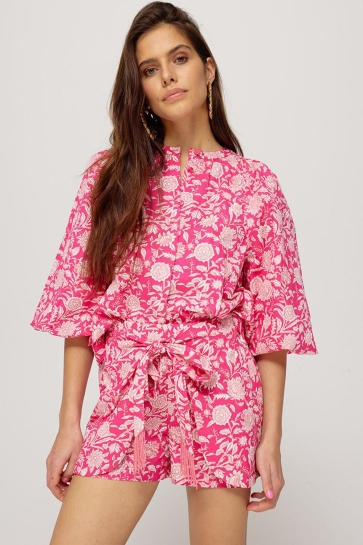 Harper & Yve Blouse LANY LS SS25C602 617 flirty flower - pink