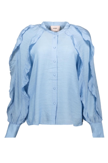 Freebird Blouse BLAKE WV STRUCTURE VIS 25 1 168 Ice blue