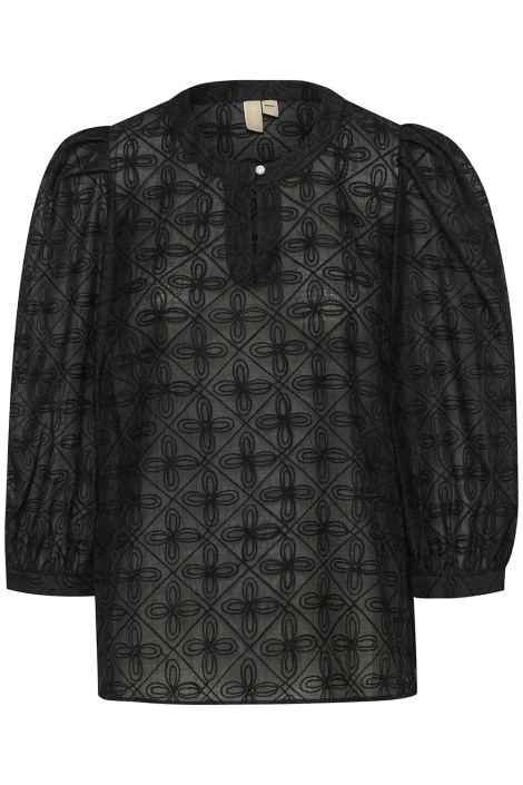 Culture zwarte dames blouse | Vooraanzicht