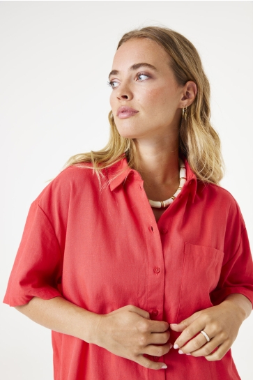 Garcia Blouse BLOUSE E50236 3979 RUBY RED