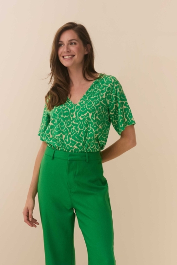 Lofty Manner T-shirt BLOUSE IGGY QD03 811 landscape print
