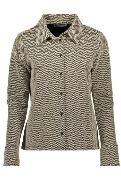 Geisha zwarte dames blouse | Vooraanzicht