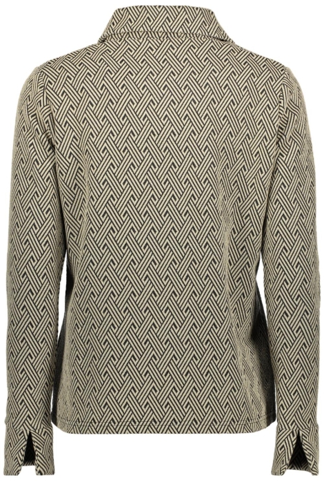 Geisha zwarte dames blouse | Achteraanzicht