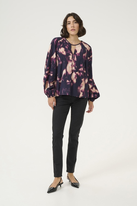 Kaffe paarse dames blouse | Model