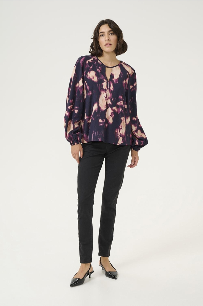 Kaffe paarse dames blouse | Model