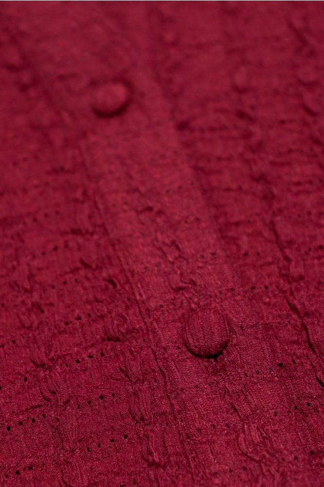 Lofty Manner bordeaux dames blouse | Close up