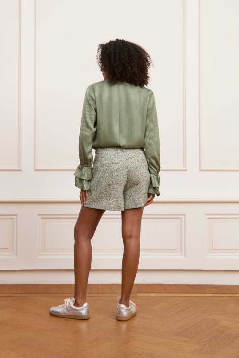 Lofty Manner groene dames blouse | Model