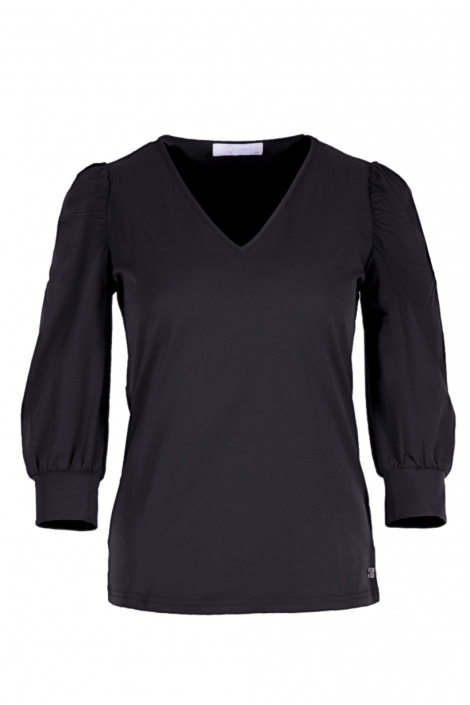 TQ Amsterdam zwarte dames t-shirt | Vooraanzicht