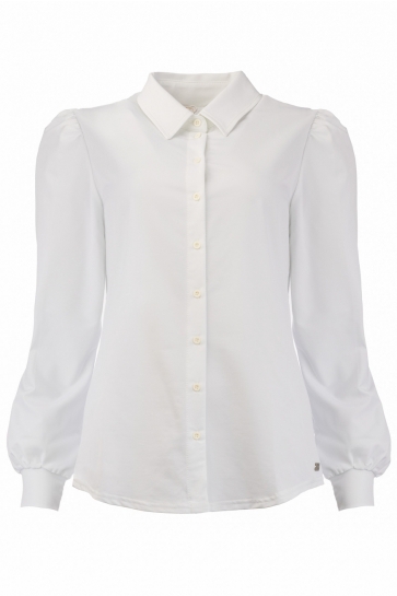 TQ Amsterdam Blouse EVELIEN LS BASIC TRAVEL 00TQ052A LS WHITE