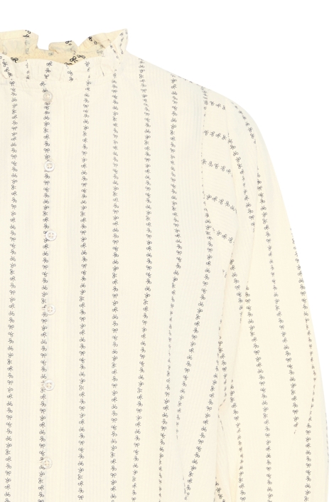 Ichi beige dames blouse | Close up