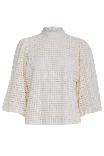 Minus Blouse FIORA BLOUSE MI6474 0175 LIGHT BIRCH