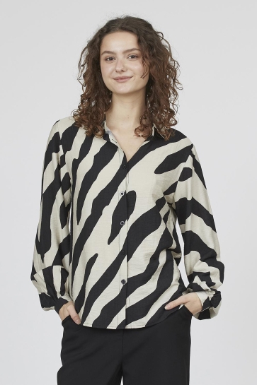 SisterS point Blouse GADA SH51 18369 BLACK/BEIGE