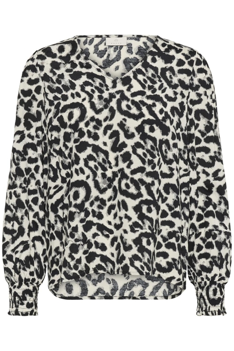 Kaffe beige dames blouse | Vooraanzicht