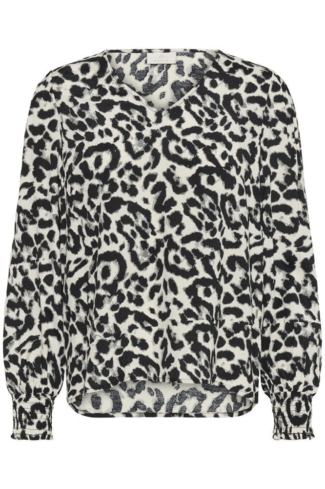 Kaffe beige dames blouse | Vooraanzicht