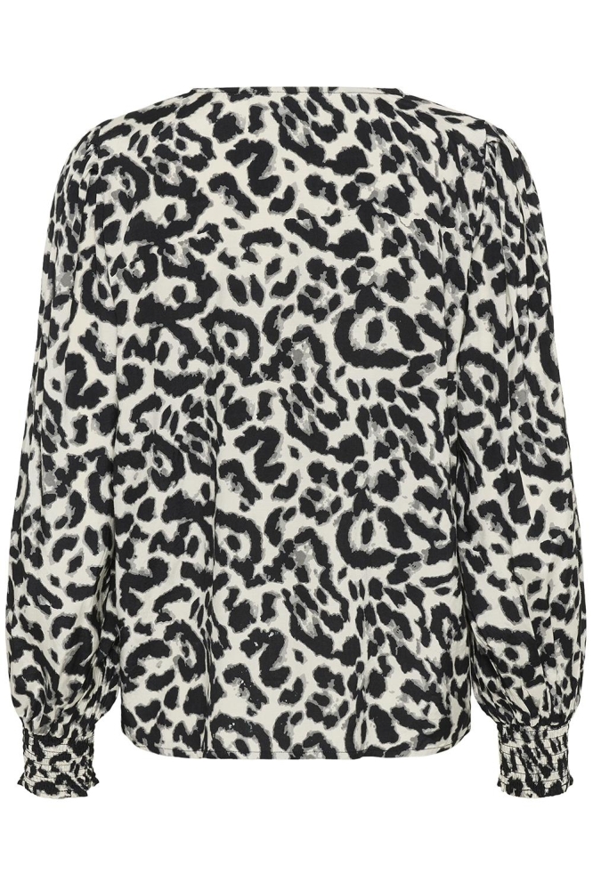 Kaffe beige dames blouse | Achteraanzicht