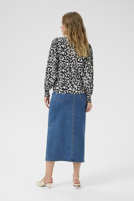 Kaffe beige dames blouse | Model
