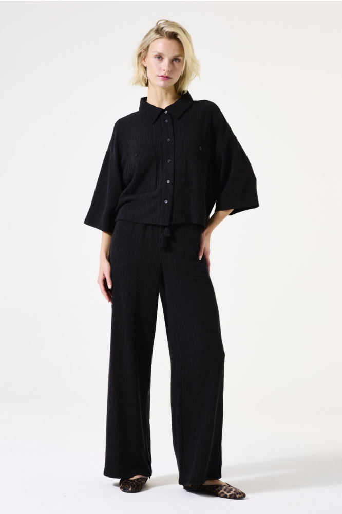 Garcia zwarte dames blouse | Model