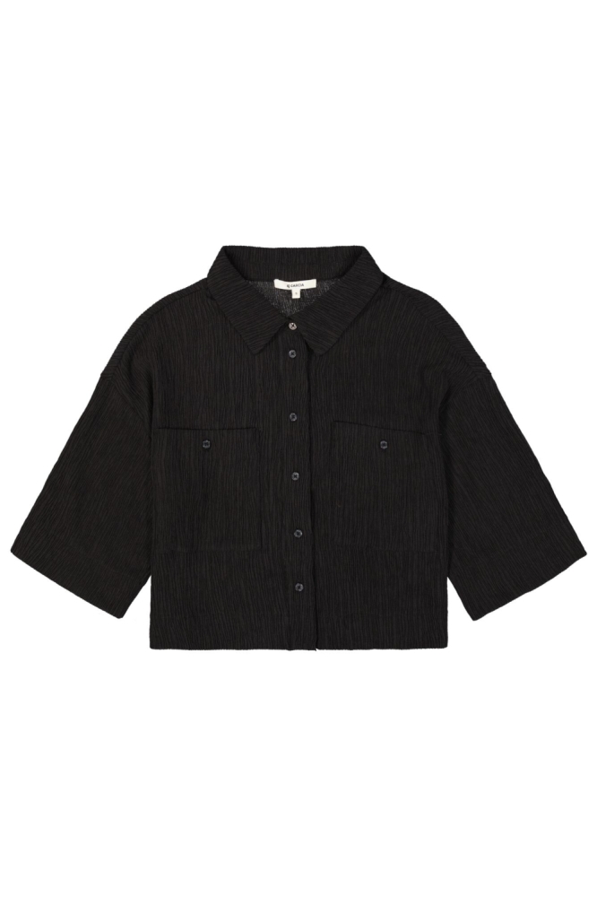 Garcia zwarte dames blouse | Vooraanzicht