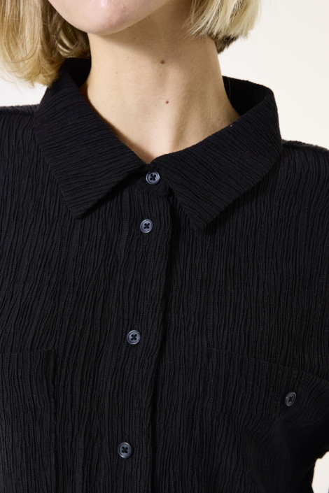 Garcia zwarte dames blouse | Close up