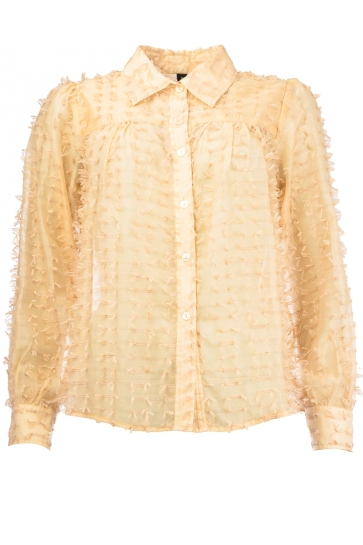 NED Blouse LINARIA LS RMJ FEATHER YARN 25S1 U289 01 31 moonlight