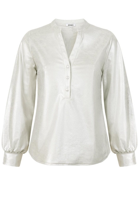 Zoso beige dames blouse | Vooraanzicht