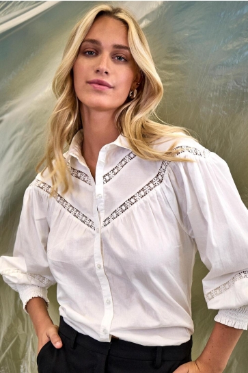 Minus Blouse KRISTIN SHIRT MI6528 220 BROKEN WHITE