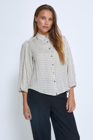 Peppercorn Blouse GABRIELLA SHIRT PC8222 0202P WHITECAP CREAM PRINT
