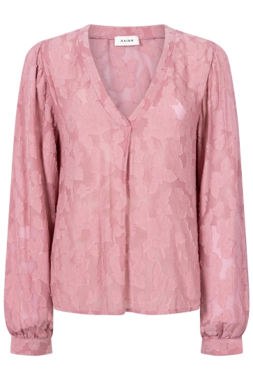 Aaiko Blouse ALANA CHIFFON FLOWER PES 509 171614 DUSTY BERRY