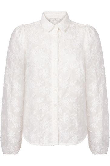 Aaiko Blouse LIEN LONG SLEEVE CO 510 114300 LES BLANCS