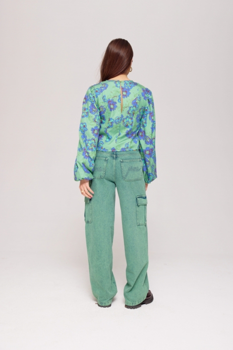 Harper & Yve groene dames blouse | Model