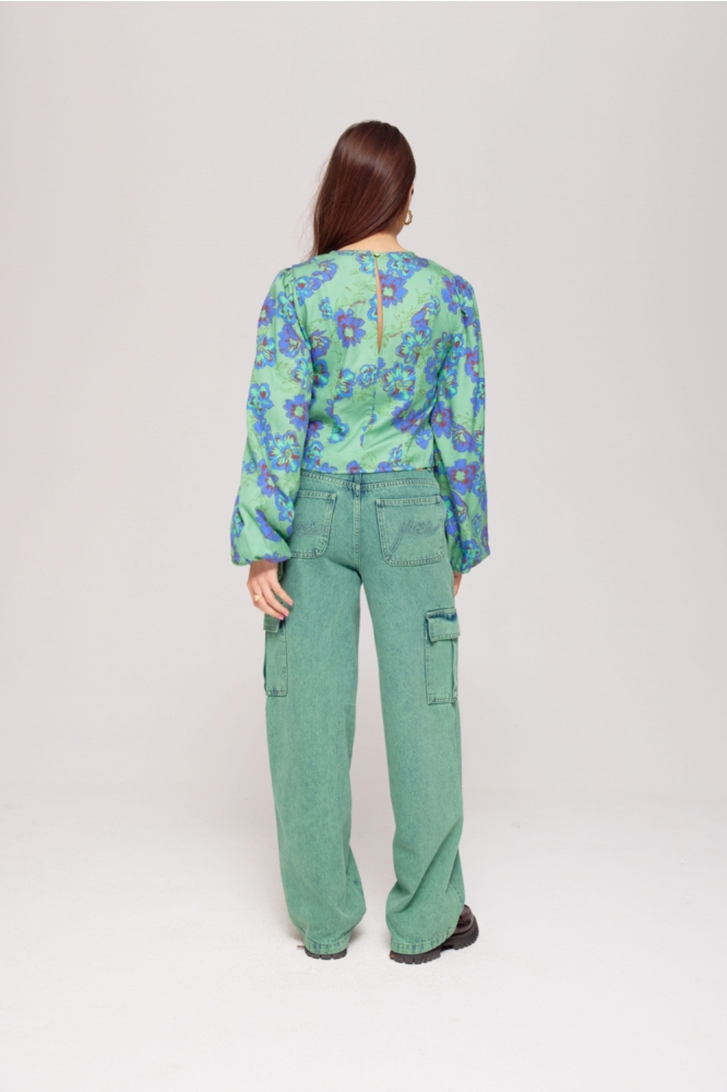 Harper & Yve groene dames t-shirt | Model