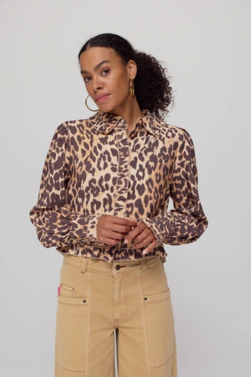 Harper & Yve Blouse ELLIE LS AW25P609 1101 Lexie Leopard