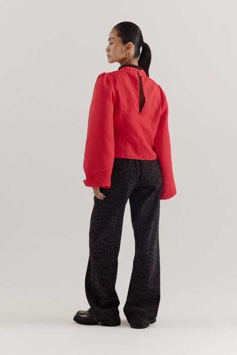 Harper & Yve rode dames blouse | Model