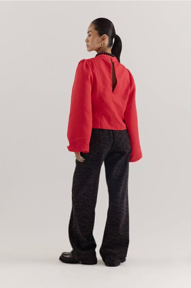 Harper & Yve rode dames blouse | Model