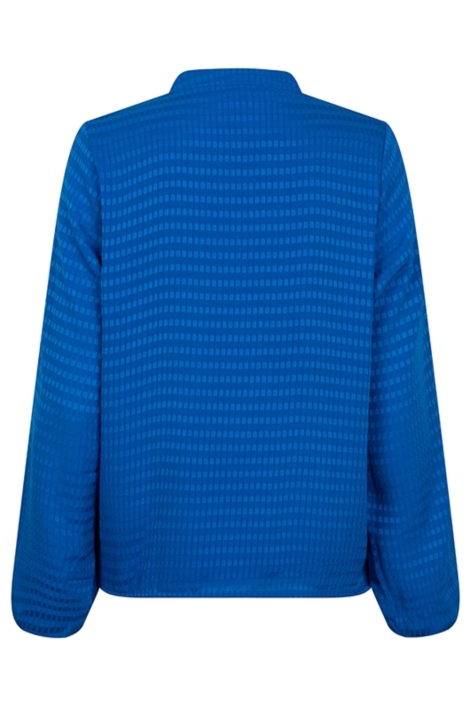 Lofty Manner blauwe dames blouse | Achteraanzicht