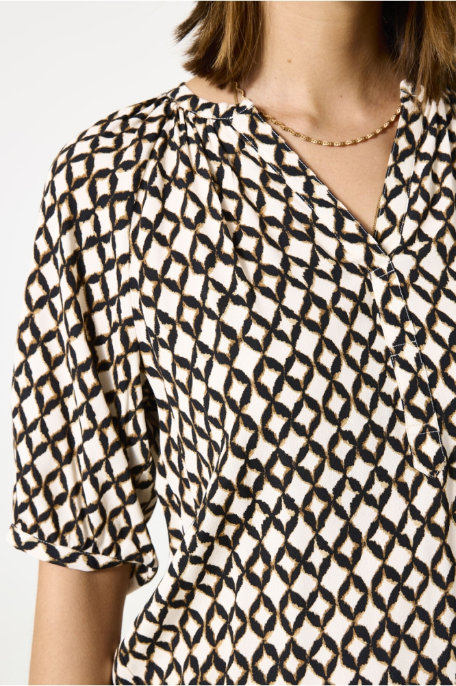 Garcia ecru dames blouse | Unique Selling Point