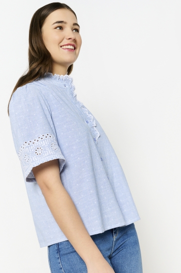 LolaLiza Blouse C GENNA 05702662 3003 BLUE PASTEL