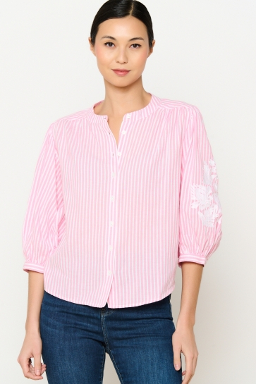 LolaLiza Blouse C KATO S25 05702674 PINK/WHITE