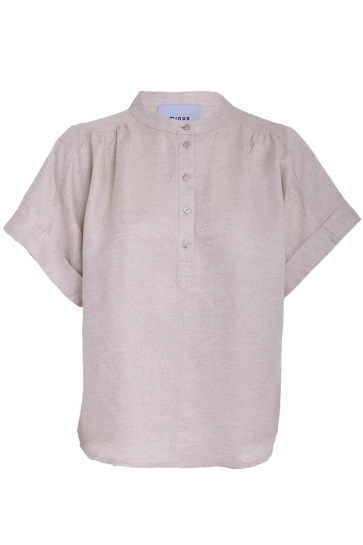 Minus Blouse SABBI LINEN BLOUSE MI6540 353M NOMAD SAND MELANGE