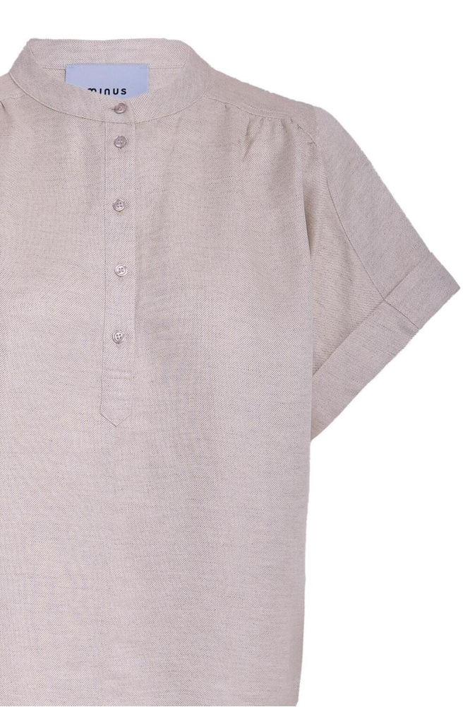 SABBI LINEN BLOUSE MI6540 353M NOMAD SAND MELANGE