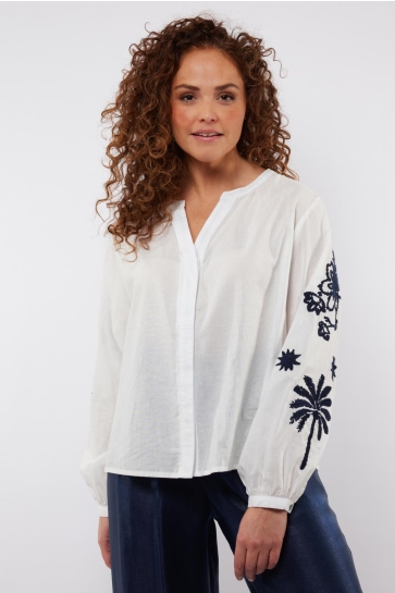 C&S The Label Blouse BOURGES BLOUSE 25ZXC11 OFFWHITE